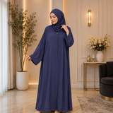 Pintex Abaya - Dark Blue