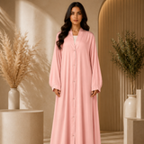 Plain Abaya - Pink