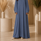 Plain Abaya - Periwinkle Blue