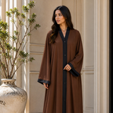 Plain Abaya - Brown