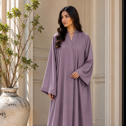 Plain Abaya - Grapes