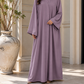 Plain Abaya - Grapes