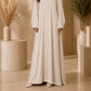 Plain Abaya - Pearl Blush