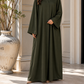 Plain Abaya - Dark Olive