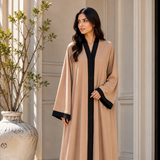 Plain Abaya - Kahki