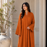 Plain Abaya - Bold Orchid