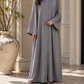 Plain Abaya - Smoky Grey