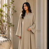 Plain Abaya - Warm Beige