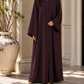 Plain Abaya - Deep Burgundy