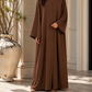 Plain Abaya - Chocolate Brown