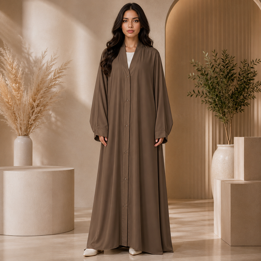 Plain Abaya - Camel
