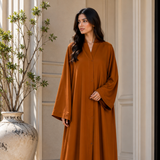 Plain Abaya - Brown