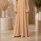 Plain Abaya - Beige