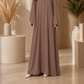 Plain Abaya - Dusty Pink