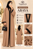 Plain Abaya - Beige & Black