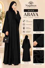 Plain Abaya - Black 