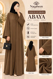 Plain Abaya - Chocolate Brown
