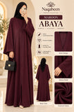 Plain Abaya - Maroon
