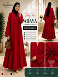 Plain Abaya - Ruby Red
