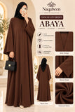 Plain Abaya - Chocolate Brown