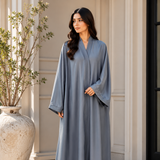 Premium Abaya - Blue Gray