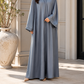 Premium Abaya - Blue Gray