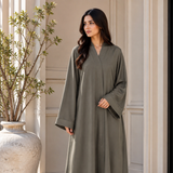 Premium Abaya - Mauve Gray