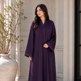 Premium Abaya - Dark Plum