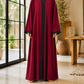 Plain Abaya - Dark Mehroon
