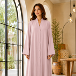 Plain Abaya - Light Coral Pink