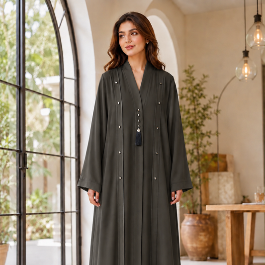 Summer Abaya - Dark Olive