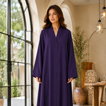 Plain Abaya - Purple