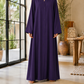 Plain Abaya - Purple