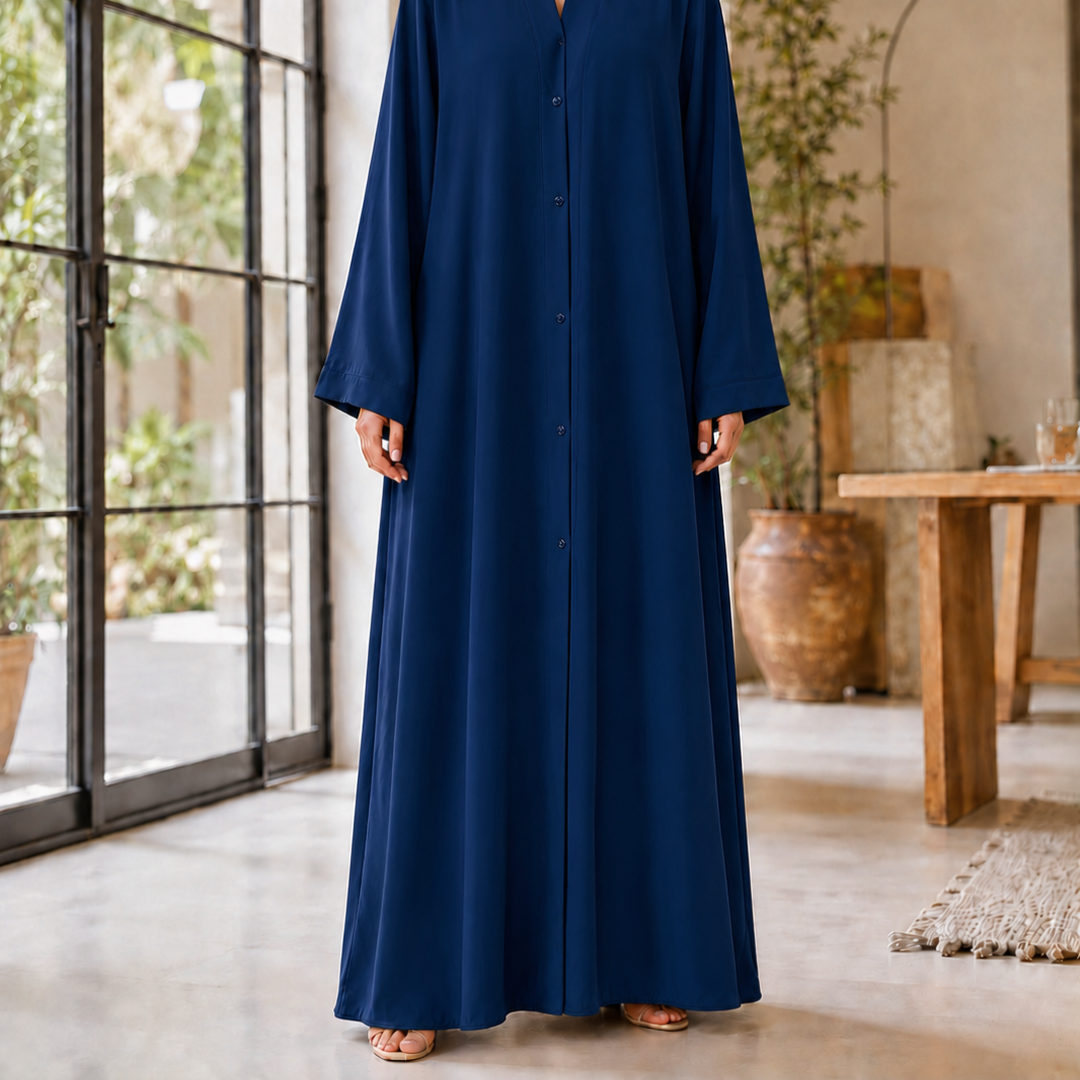 Plain Abaya - Navy