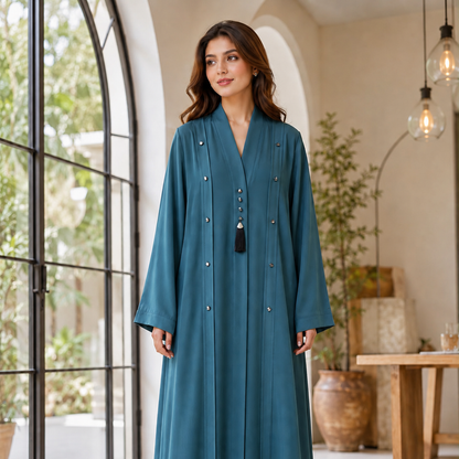 Summer Abaya - Ocean Blue