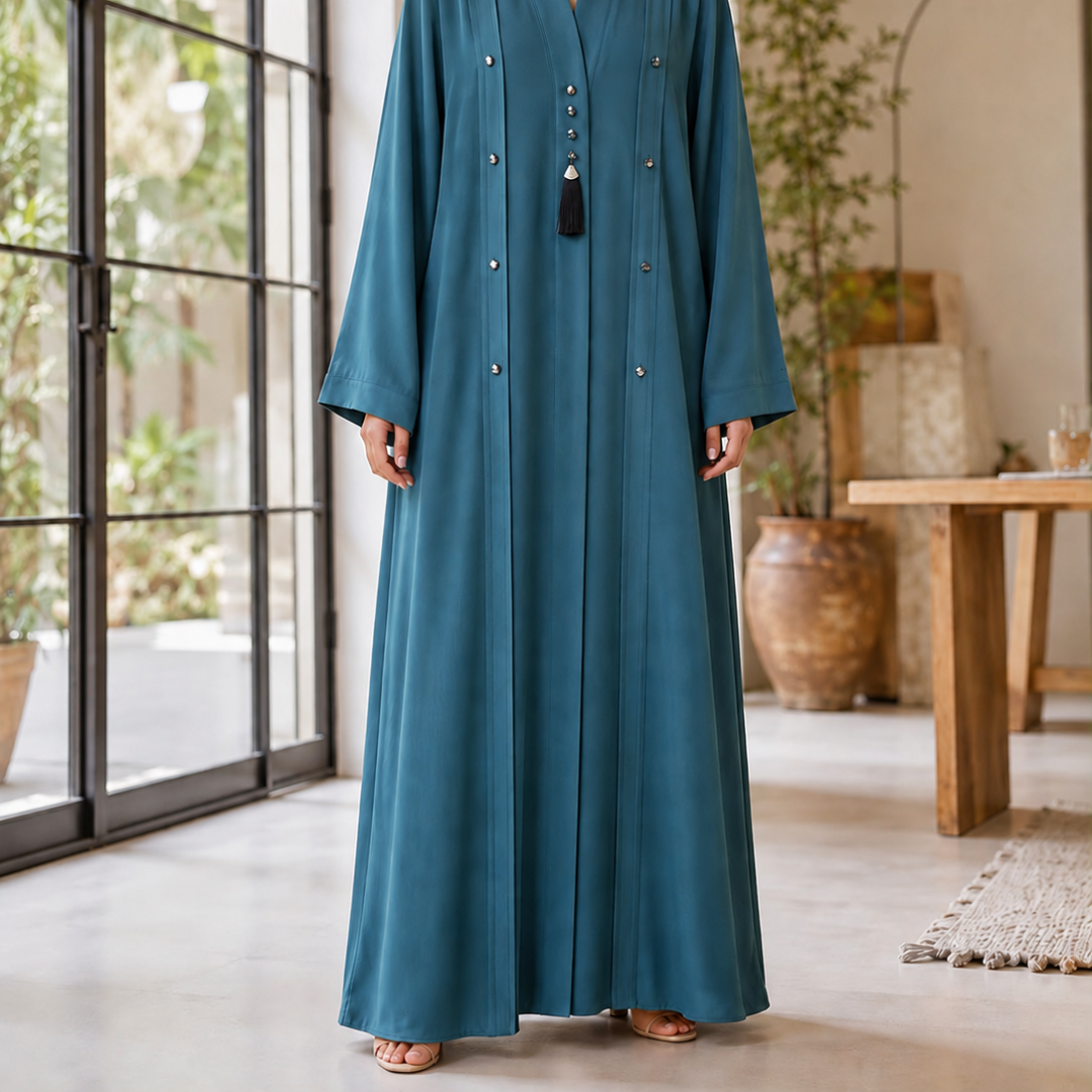 Summer Abaya - Ocean Blue