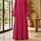Plain Abaya - Royal Plum