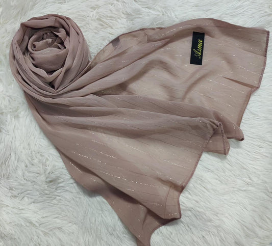 Chiffon Hijab - Warm Brown