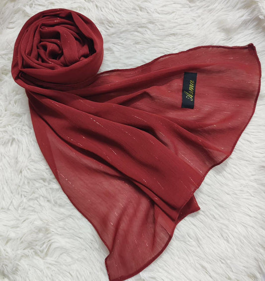 Chiffon Hijab - Cranberry