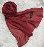 Chiffon Hijab - Cranberry